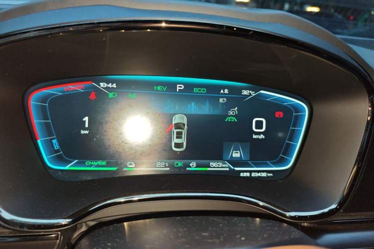 Used BYD Han 2022 DM-i 121KM Luxury Model Instrument Cluster