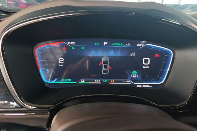Used BYD Han 2022 DM-i 121KM Luxury Model Instrument Cluster