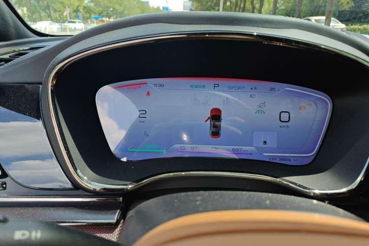 Used BYD Han 2022 EV Genesis Edition 715 km Front-Wheel-Drive Flagship Model Instrument Cluster