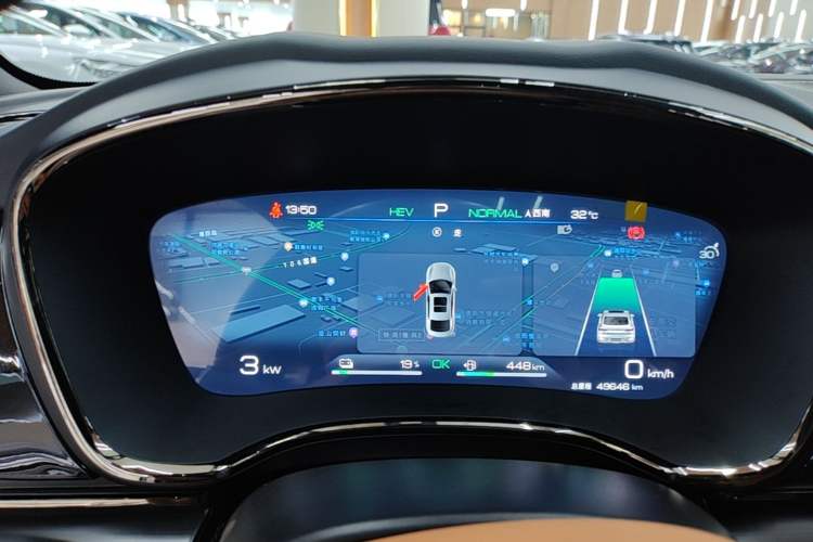 Used BYD Han 2022 DM-i 121KM Luxury Model Instrument Cluster