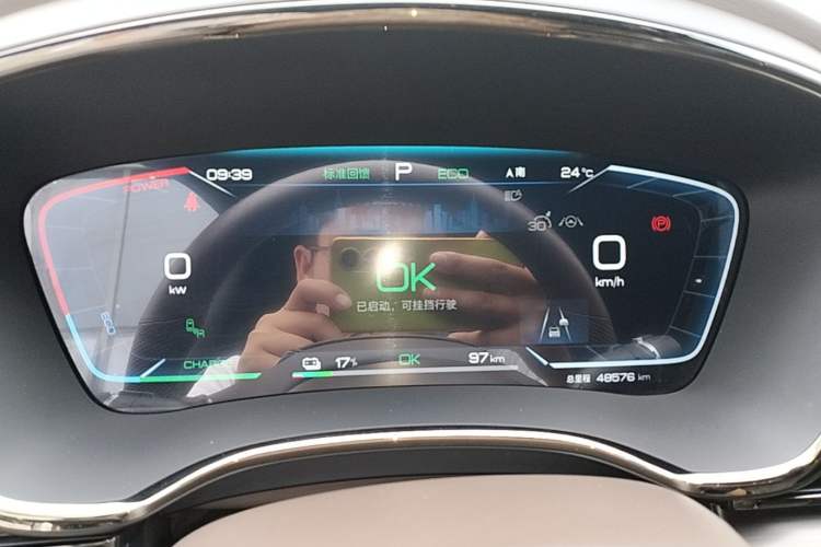 Used BYD Han 2022 EV Genesis Edition 610KM All-Wheel Drive Premium Model Instrument Cluster