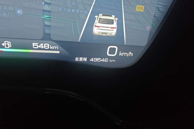 Used BYD Han 2022 DM-i 121KM Prestige Model Odometer Close Up