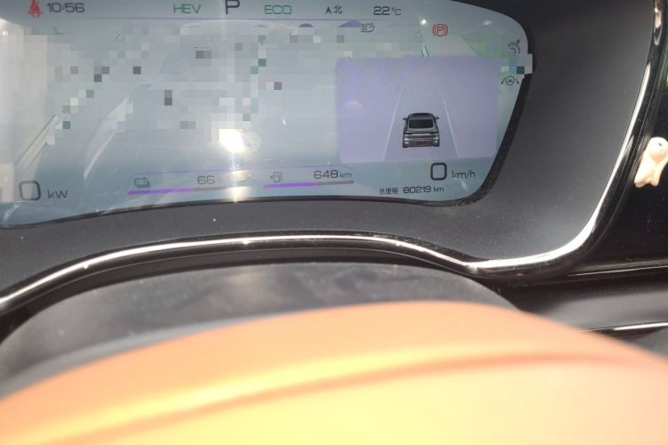 Used BYD Han 2022 DM-i 121KM Prestige Model Odometer Close Up
