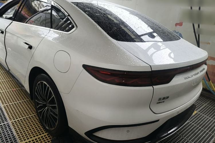 Used BYD Han 2022 DM-i 121KM Prestige Model Rear Left 45 Deg