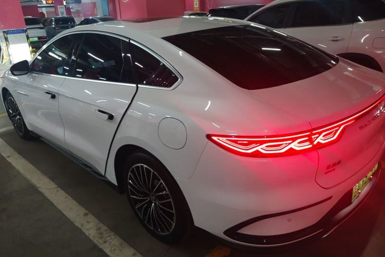 Used BYD Han 2022 DM-i 121KM Prestige Model Rear Left 45 Deg