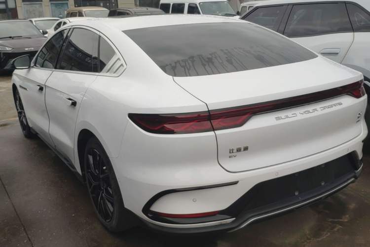 Used BYD Han 2022 EV Genesis Edition 610KM All-Wheel Drive Premium Model Rear Left 45 Deg