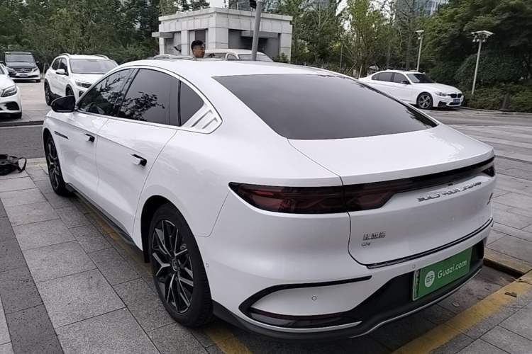Used BYD Han 2022 EV Genesis Edition 610KM All-Wheel Drive Premium Model Rear Left 45 Deg
