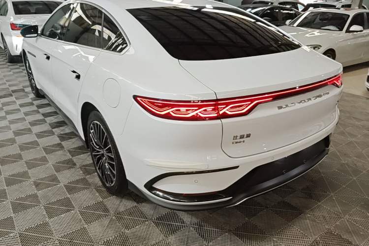 Used BYD Han 2022 DM-i 121KM Luxury Model Rear Left 45 Deg
