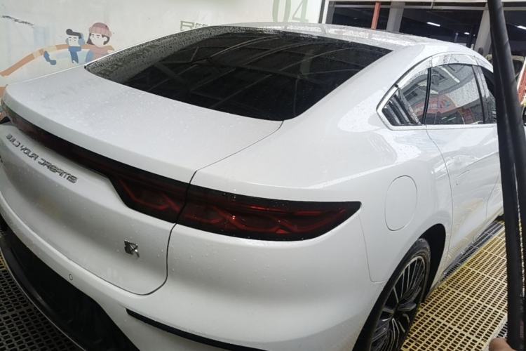 Used BYD Han 2022 DM-i 121KM Prestige Model Rear Right 45 Deg