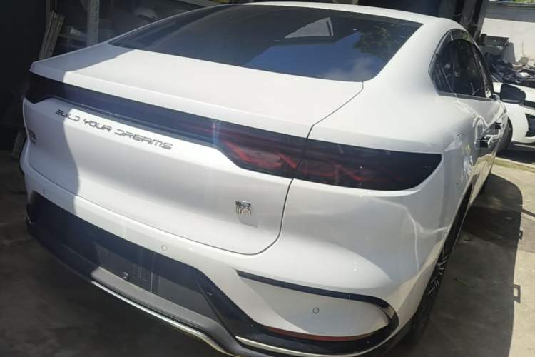 Used BYD Han 2022 DM-i 121KM Prestige Model Rear Right 45 Deg