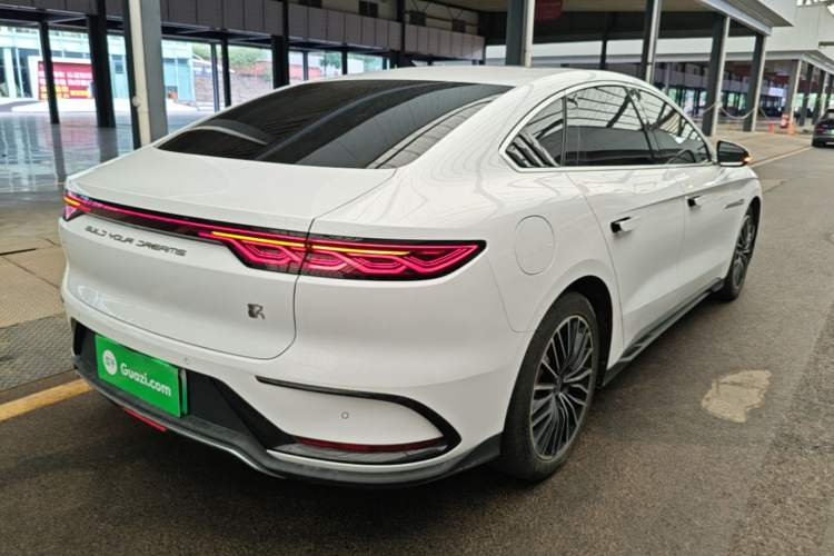 Used BYD Han 2022 DM-i 121KM Luxury Model Rear Right 45 Deg