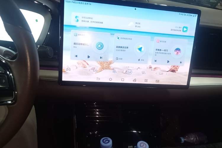 Used BYD Han 2023 EV Champion Edition 605KM Front-Drive Premium Model Audio And AC Panel