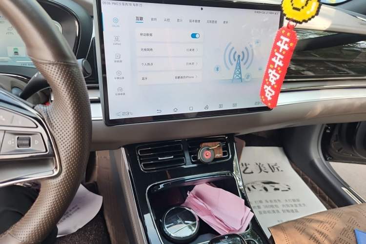 Used BYD Han 2023 EV Champion Edition 605KM Front-Drive Premium Model Audio And AC Panel