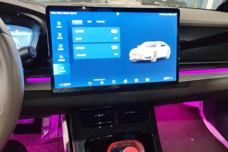 Used BYD Han 2023 DM-i Champion Edition 121KM Prestige Model Audio And AC Panel