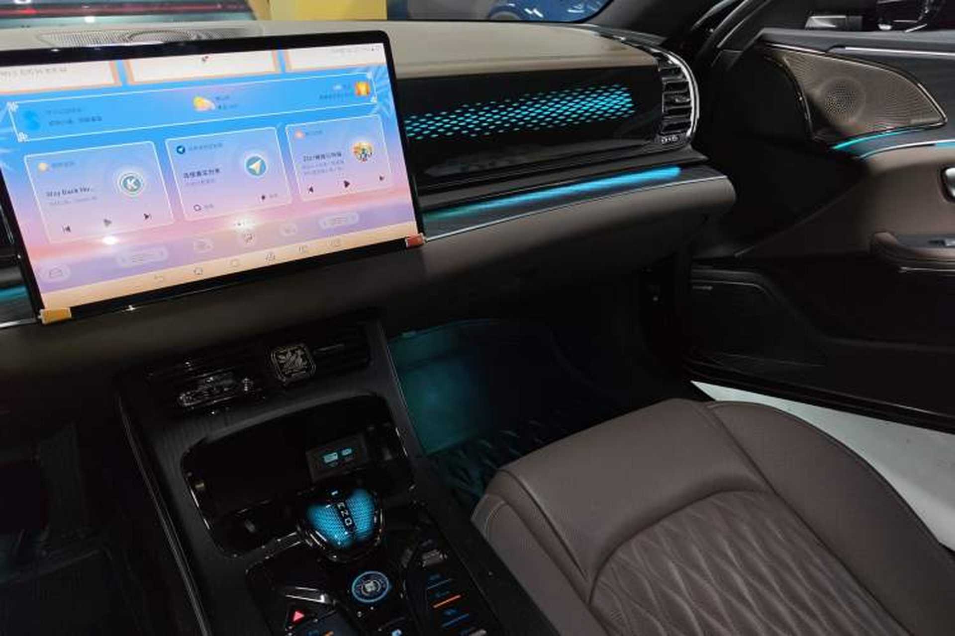 Used BYD Han 2023 DM-i Champion Edition 200KM Premium Model Audio And AC Panel