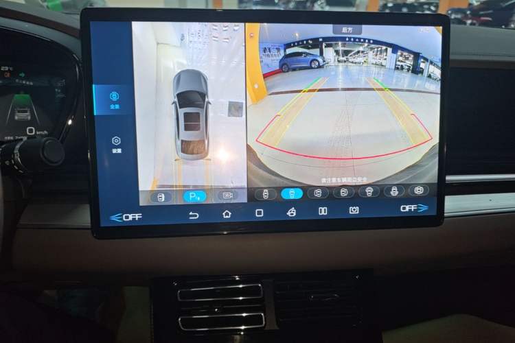 Used BYD Han 2023 EV Champion Edition 605KM Front-Drive Premium Model Audio And AC Panel