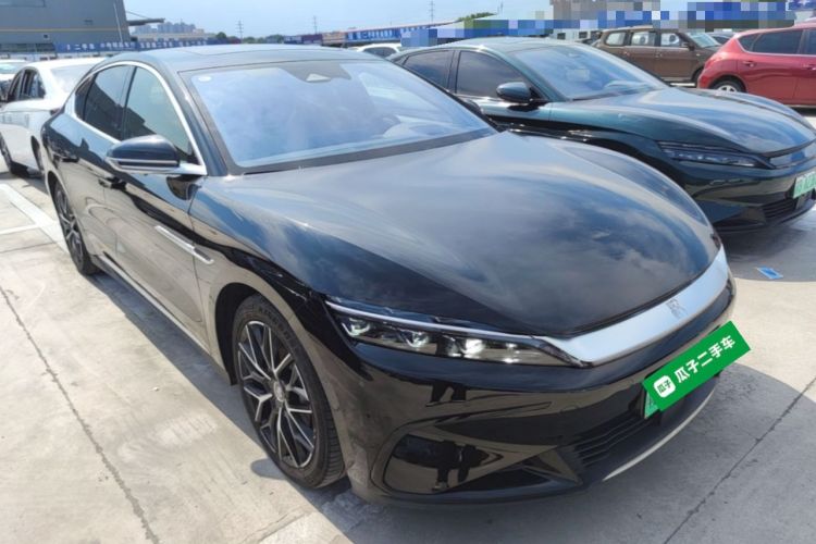Used BYD Han 2023 EV Champion Edition 610KM All-Wheel-Drive Flagship Model Front Right 45 Deg
