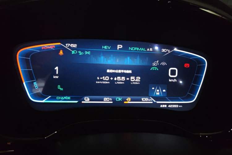 Used BYD Han 2023 DM-i Champion Edition 121KM Prestige Model Instrument Cluster