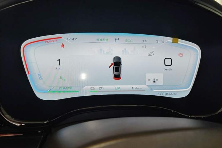 Used BYD Han 2023 EV Champion Edition 715 km Front-Drive Flagship Model Instrument Cluster