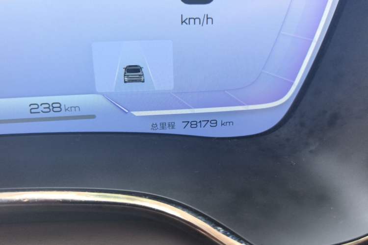 Used BYD Han 2023 EV Champion Edition 605KM Front-Drive Premium Model Odometer Close Up
