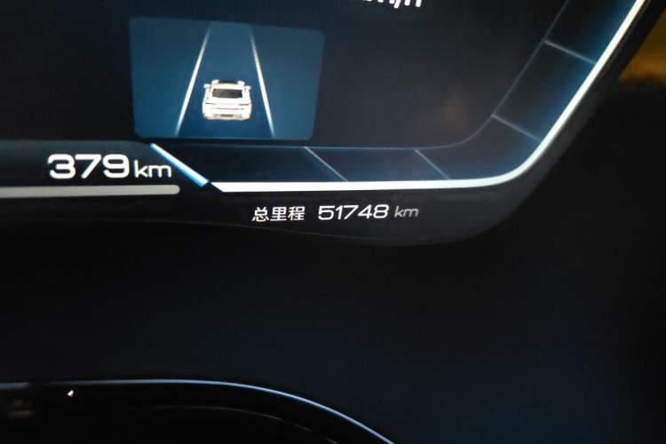 Used BYD Han 2023 DM-i Champion Edition 121KM Prestige Model Odometer Close Up