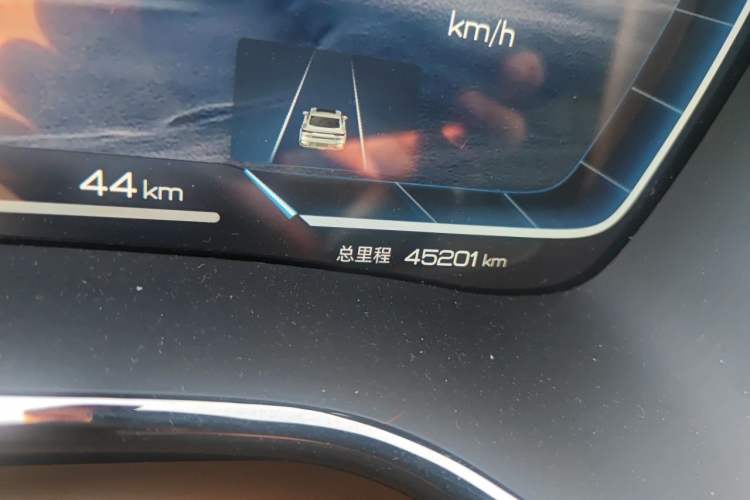 Used BYD Han 2023 EV Champion Edition 605KM Front-Drive Premium Model Odometer Close Up