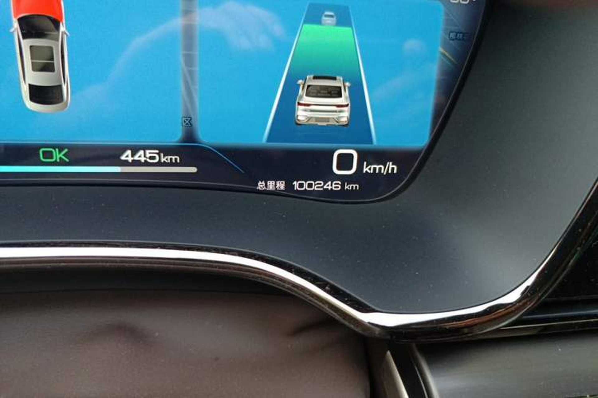 Used BYD Han 2023 EV Champion Edition 605KM Front-Drive Premium Model Odometer Close Up
