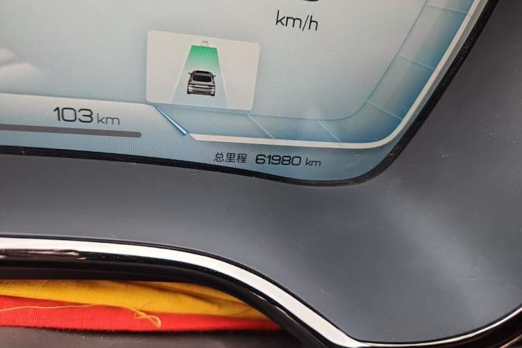 Used BYD Han 2023 EV Champion Edition 605KM Front-Drive Premium Model Odometer Close Up