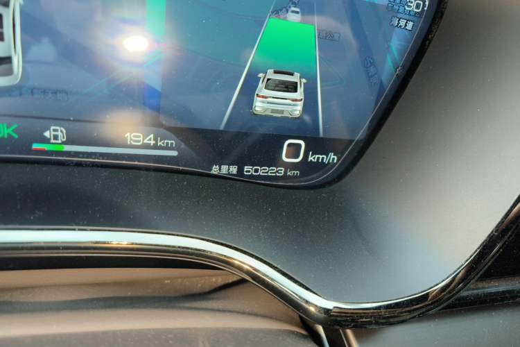Used BYD Han 2023 DM-i Champion Edition 121KM Prestige Model Odometer Close Up