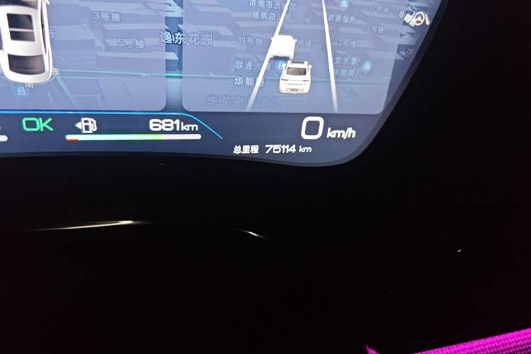 Used BYD Han 2023 DM-p War God Edition Odometer Close Up