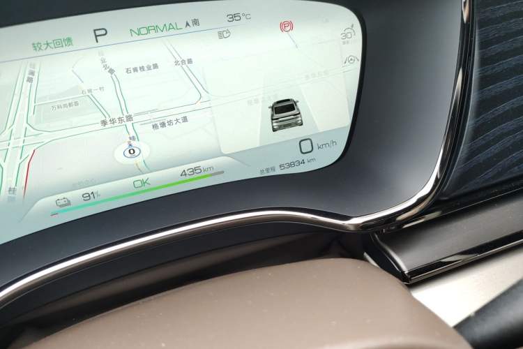 Used BYD Han 2023 EV Champion Edition 506KM Front-Wheel-Drive Premium Model Odometer Close Up