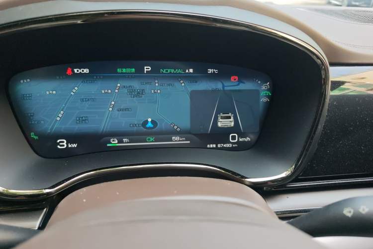 Used BYD Han 2023 EV Champion Edition 605KM Front-Drive Premium Model Odometer Close Up