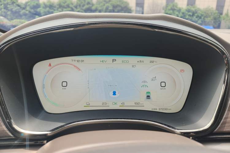 Used BYD Han 2023 DM-i Champion Edition 121KM Prestige Model Odometer Close Up