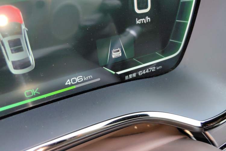 Used BYD Han 2023 EV Champion Edition 506KM Front-Wheel-Drive Premium Model Odometer Close Up