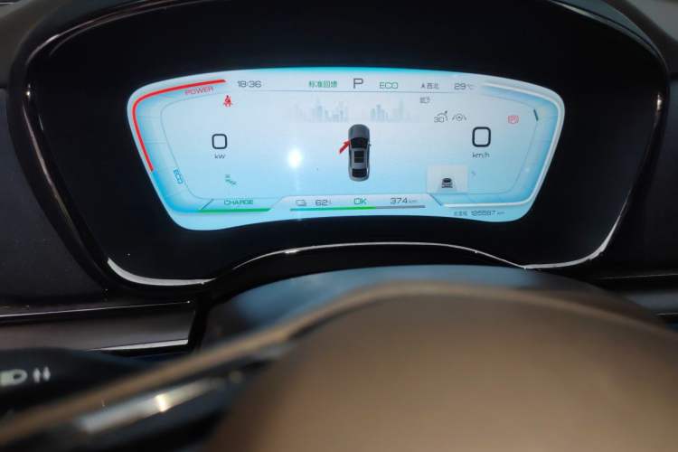 Used BYD Han 2023 EV Champion Edition 605KM Front-Drive Premium Model Odometer Close Up