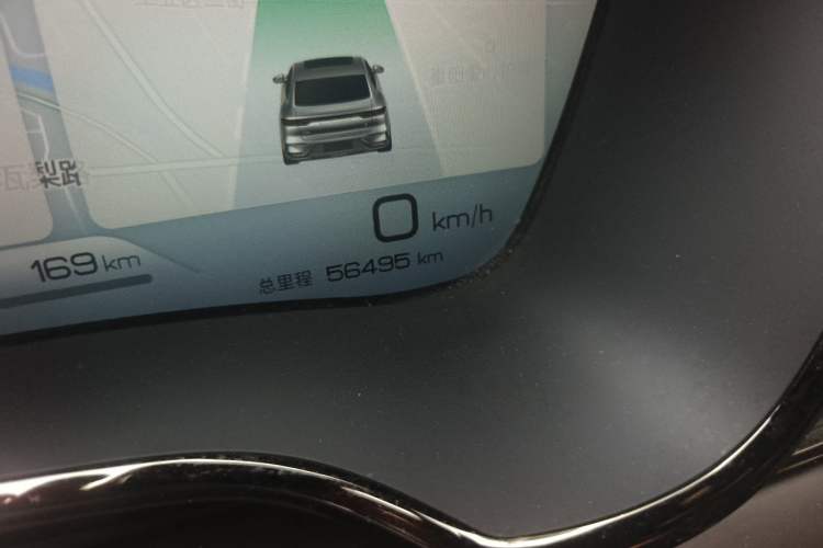 Used BYD Han 2023 DM-i Champion Edition 121KM Prestige Model Odometer Close Up