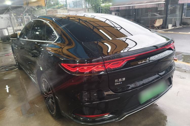 Used BYD Han 2023 DM-i Champion Edition 121KM Prestige Model Rear Left 45 Deg