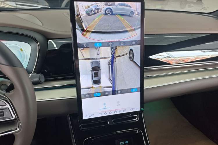 Used BYD Han 2023 EV Champion Edition 605KM Front-Drive Premium Model Audio And AC Panel