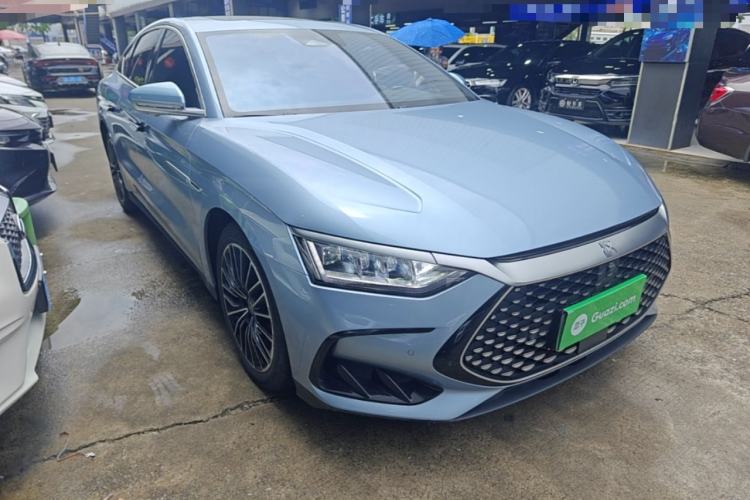 Used BYD Han 2023 DM-i Champion Edition 121KM Prestige Model Front Right 45 Deg