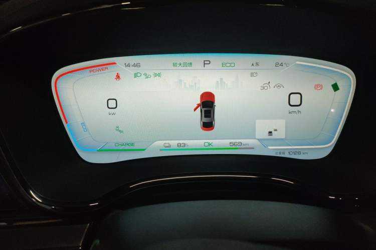 Used BYD Han 2023 EV Champion Edition 715 km Front-Drive Flagship Model Instrument Cluster