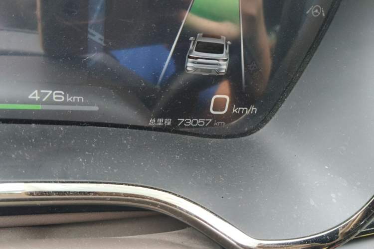Used BYD Han 2023 EV Champion Edition 605KM Front-Drive Premium Model Odometer Close Up