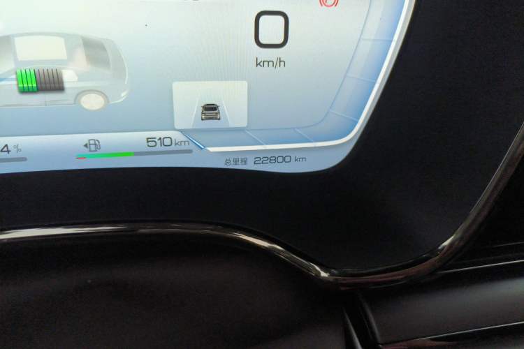 Used BYD Han 2023 DM-i Champion Edition 121KM Prestige Model Odometer Close Up