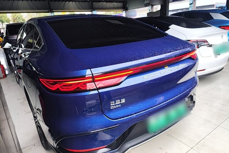 Used BYD Han 2023 DM-i Champion Edition 121KM Prestige Model Rear Left 45 Deg