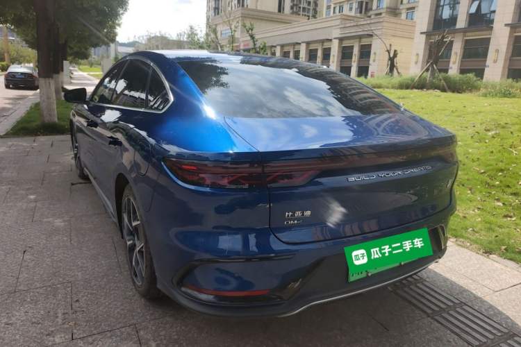 Used BYD Han 2023 DM-i Champion Edition 200KM Premium Model Rear Left 45 Deg
