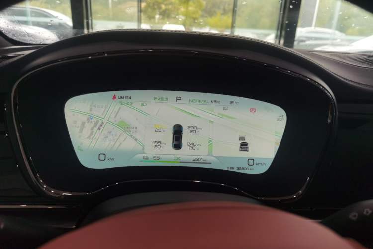 Used BYD Han 2023 EV Champion Edition 610KM All-Wheel-Drive Flagship Model Odometer Close Up