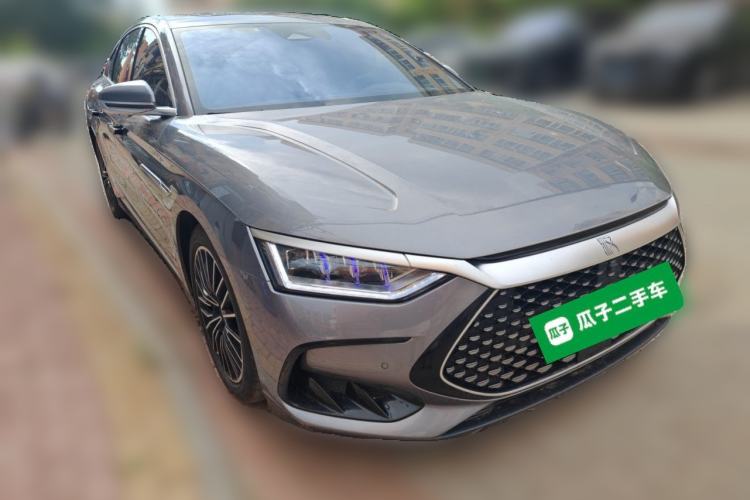 Used BYD Han 2023 DM-i Champion Edition 121KM Prestige Model Front Right 45 Deg