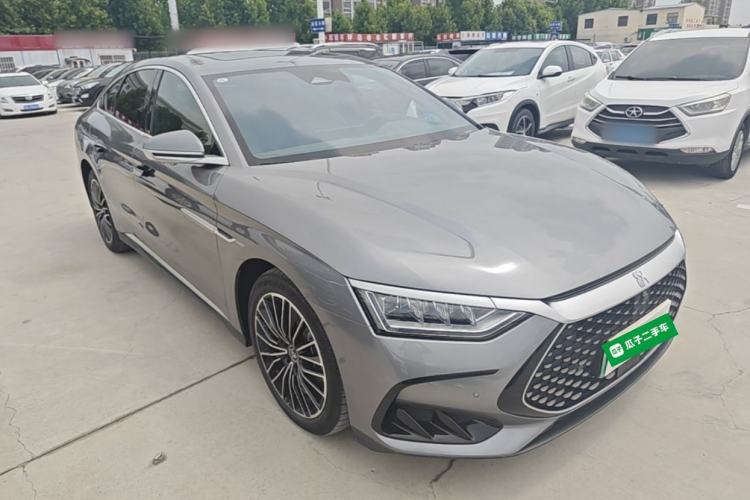 Used BYD Han 2023 DM-i Champion Edition 121KM Prestige Model Front Right 45 Deg