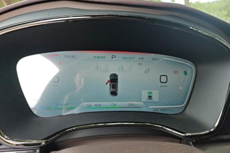Used BYD Han 2023 EV Champion Edition 506KM Front-Wheel-Drive Premium Model Instrument Cluster