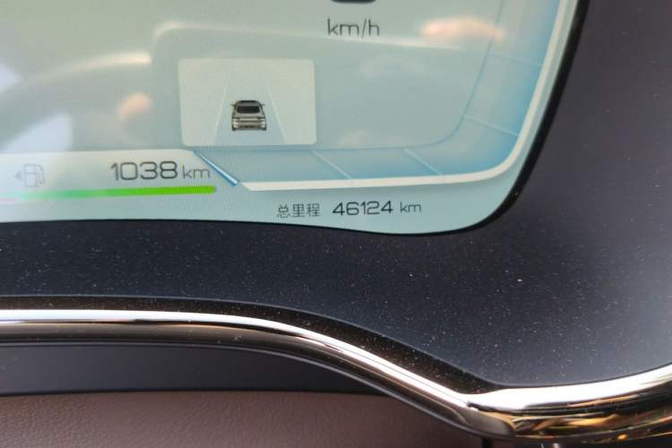 Used BYD Han 2023 DM-i Champion Edition 121KM Prestige Model Odometer Close Up