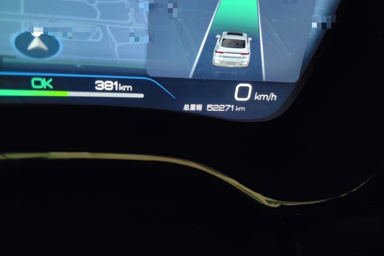 Used BYD Han 2023 EV Champion Edition 605KM Front-Drive Premium Model Odometer Close Up